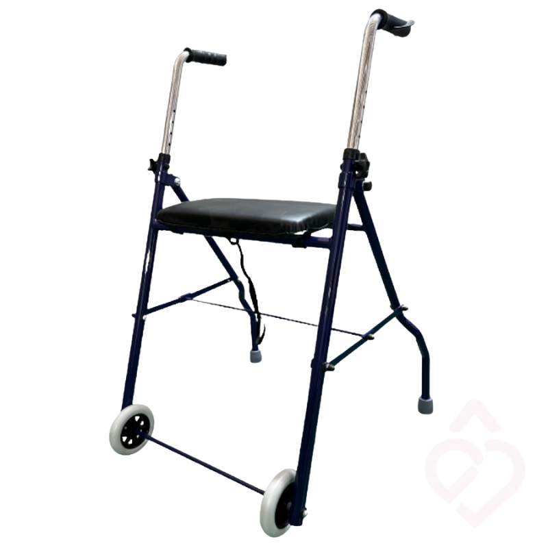Andarilho de Duas Rodas com Banco – Leve e Dobrável