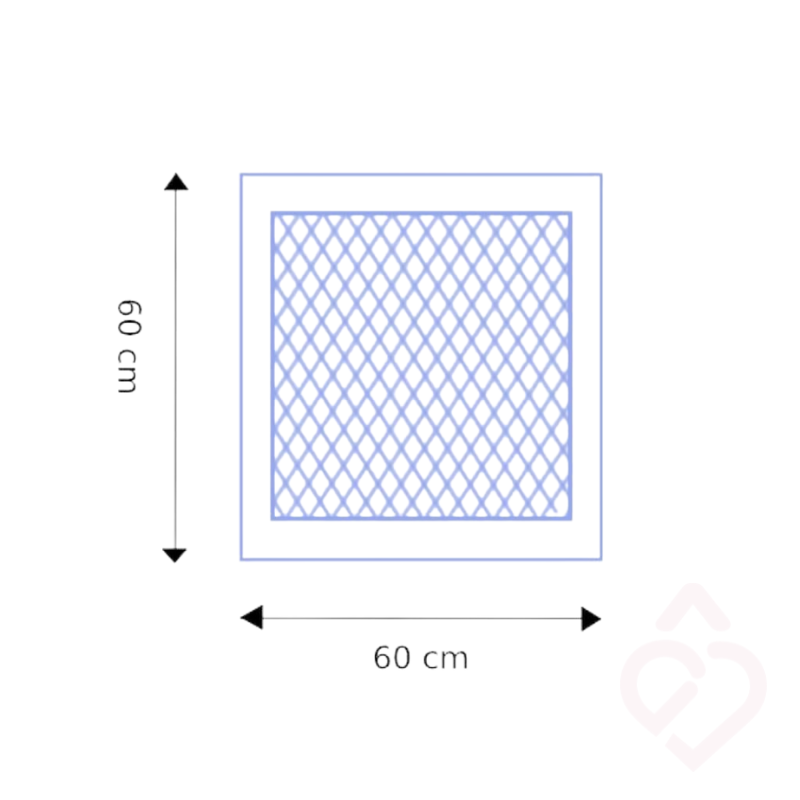 Resguardos descartáveis absorventes Sabanindas Normal 60 x 60 cm, embalagem de 25 unidades.