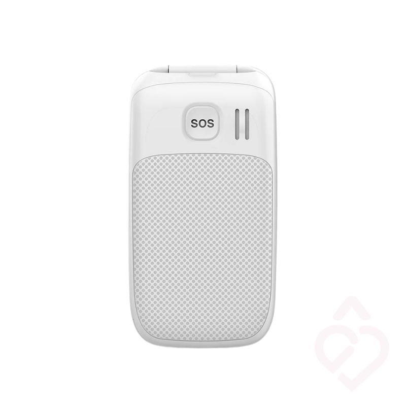 Vista traseira do telemóvel sénior SPC Harmony 2 branco