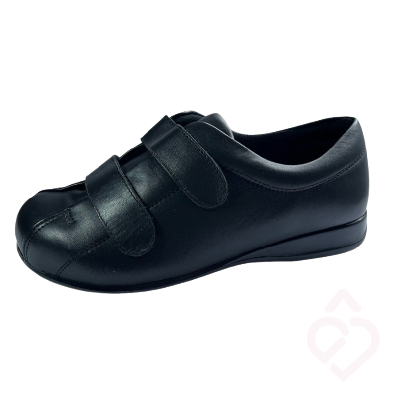 Sapato XXL com 2 velcros com ajuste confortável para pés sensíveis