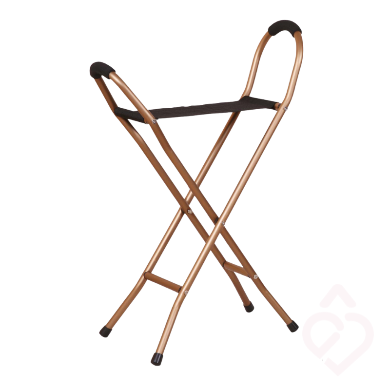 Bengala com Banco de Quatro Pés – Apoio e Conforto