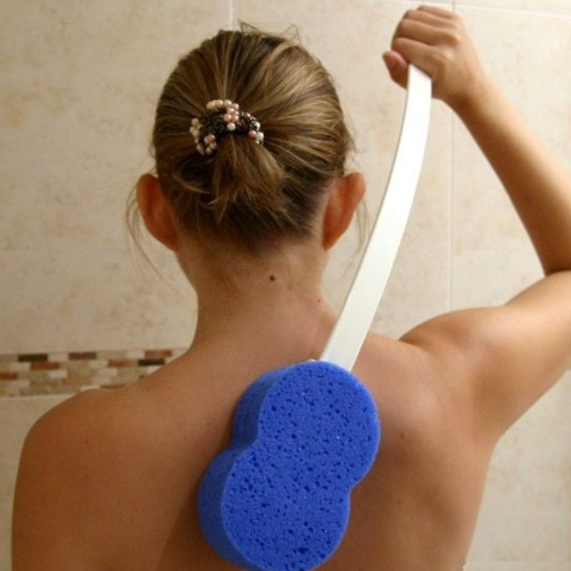 Esponja de Banho com Cabo XL – Facilita a Higiene Diária