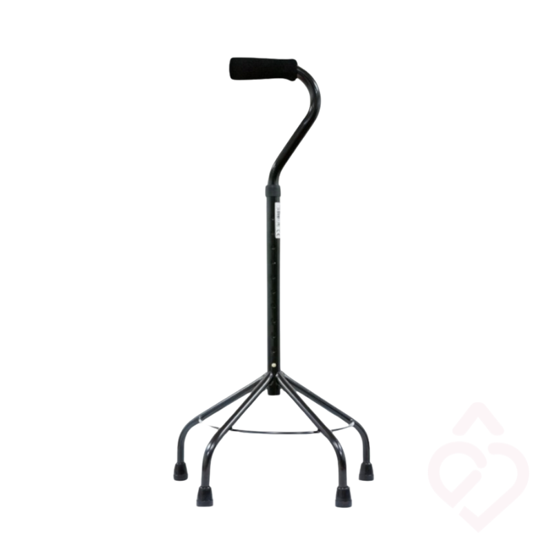 Bengala Quadripé com Base Larga – Mais Segurança ao Andar