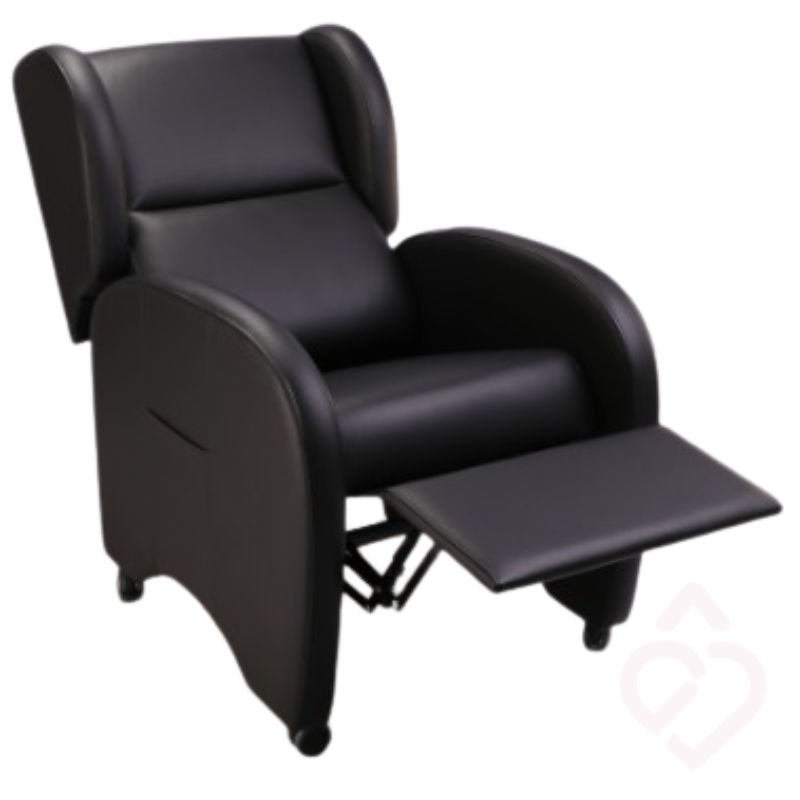 Cadeirão Reclinável Manual em Pele Sintética – Conforto