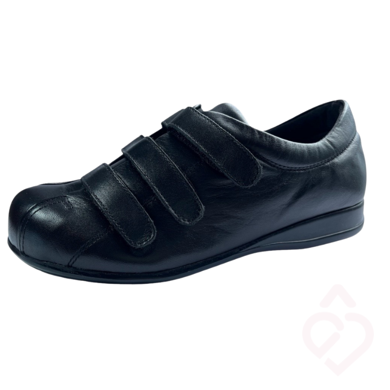 Sapato XXL com 3 Velcros – Para Diabéticos e Pés Inchados