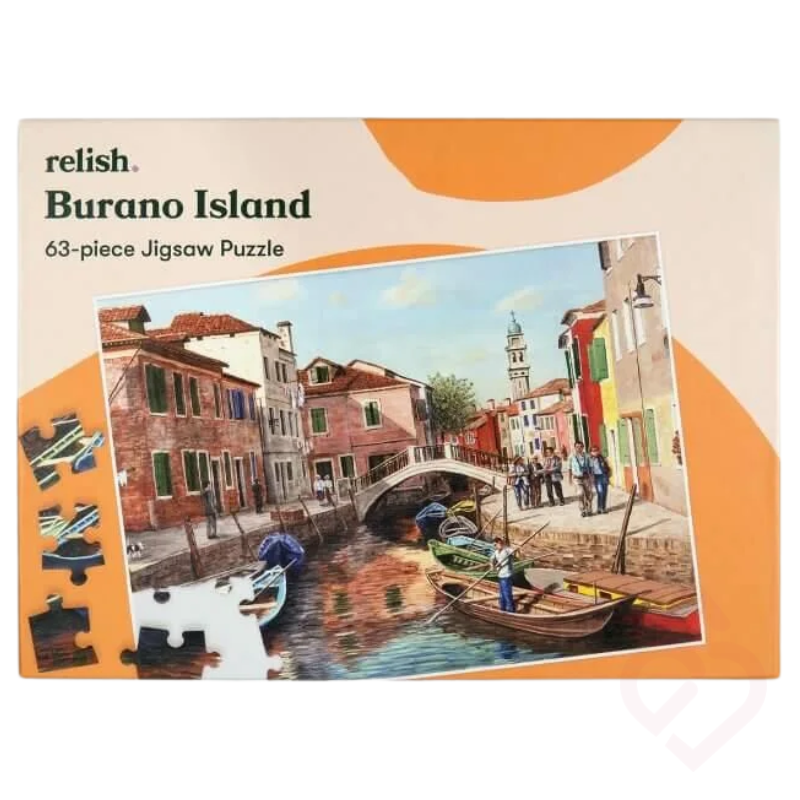 Puzzle Ilha de Burano 63 Peças – Estímulo Cognitivo