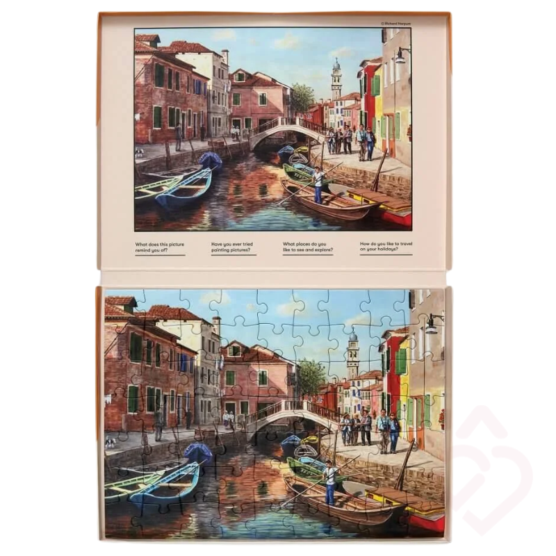 Puzzle Ilha de Burano 63 Peças – Estímulo Cognitivo
