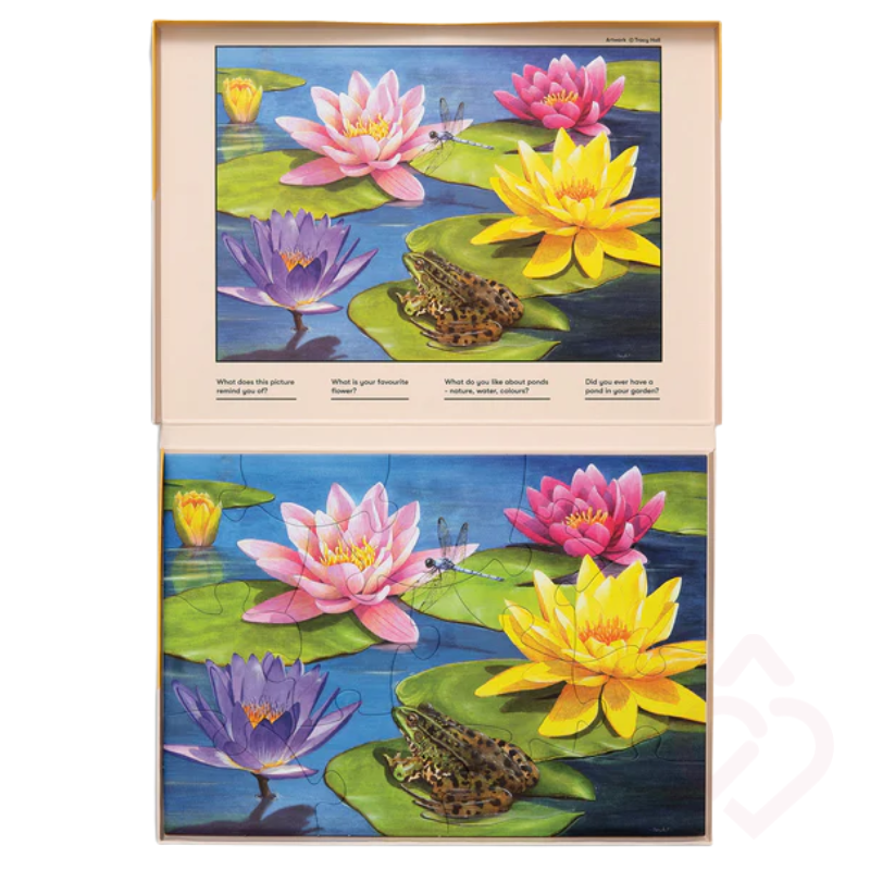 Puzzle “Lago de Nenúfar" 13 Peças – Estímulo Cognitivo
