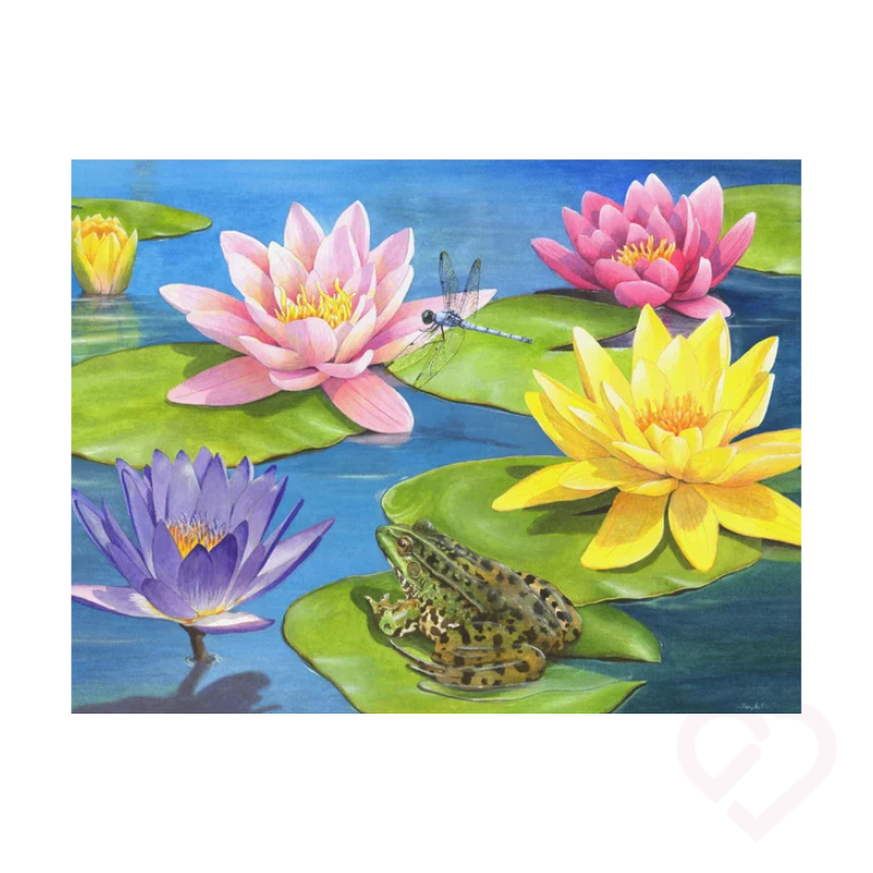 Puzzle “Lago de Nenúfar" 13 Peças – Estímulo Cognitivo