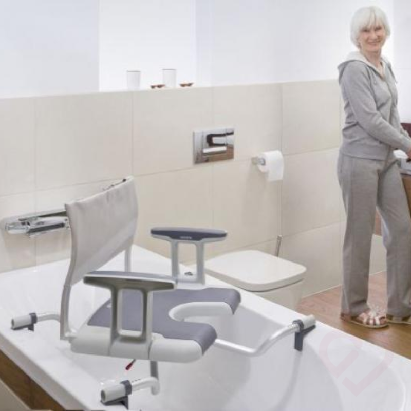 Swivel Bath Chair with Cut-out – Safety