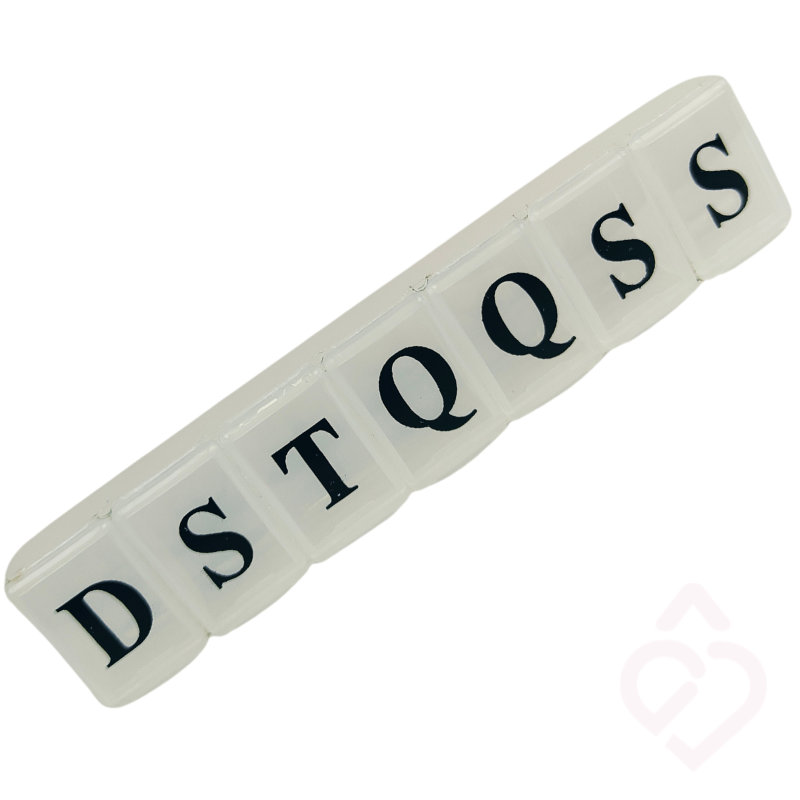 Caixa de Comprimidos Semanal – 1 Toma, Fácil e Prática