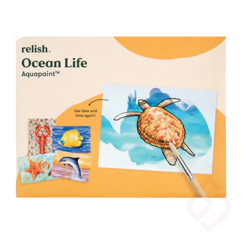 Jogo de Pintura com Água "Vida no Oceano" – Lazer e Cognitvo