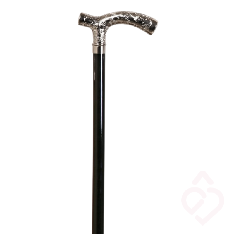 Bengala de Faia Preta – Punho Trabalhado e Elegante