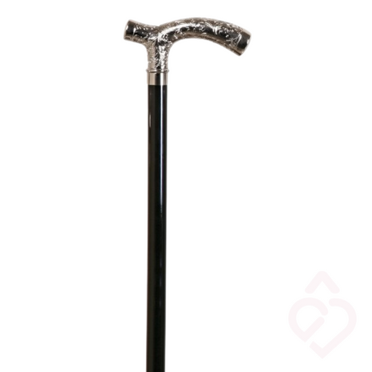 Bengala de Faia Preta – Punho Trabalhado e Elegante