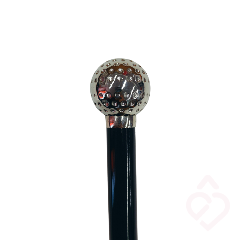 Bengala Faia Preta com Punho Bola de Golfe – Estilo