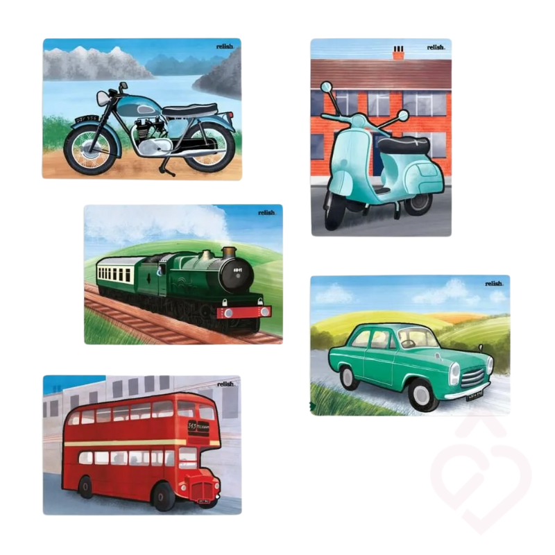 Jogo de Pintura com Água "Veículos Clássicos" – Lazer