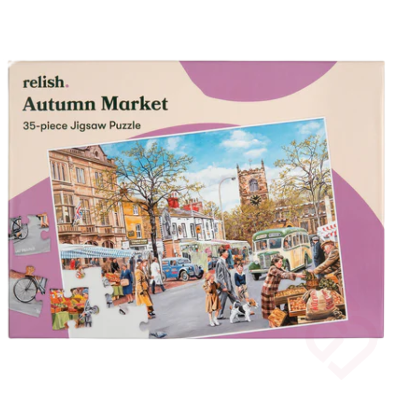 Puzzle “Mercado de Outono"  35 Peças – Estímulo Cognitivo