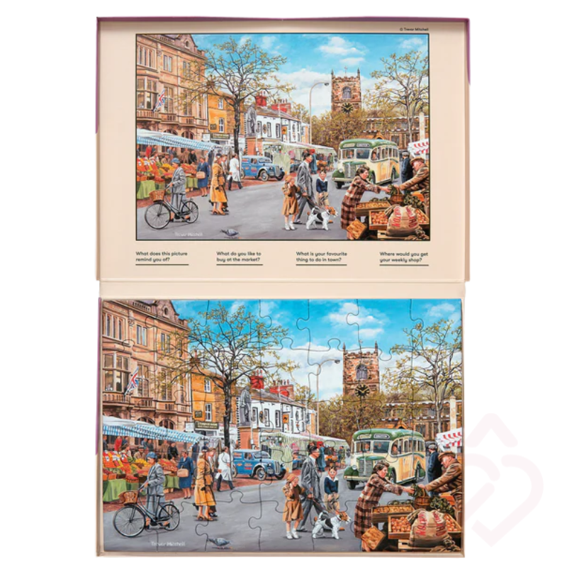 Puzzle “Mercado de Outono"  35 Peças – Estímulo Cognitivo