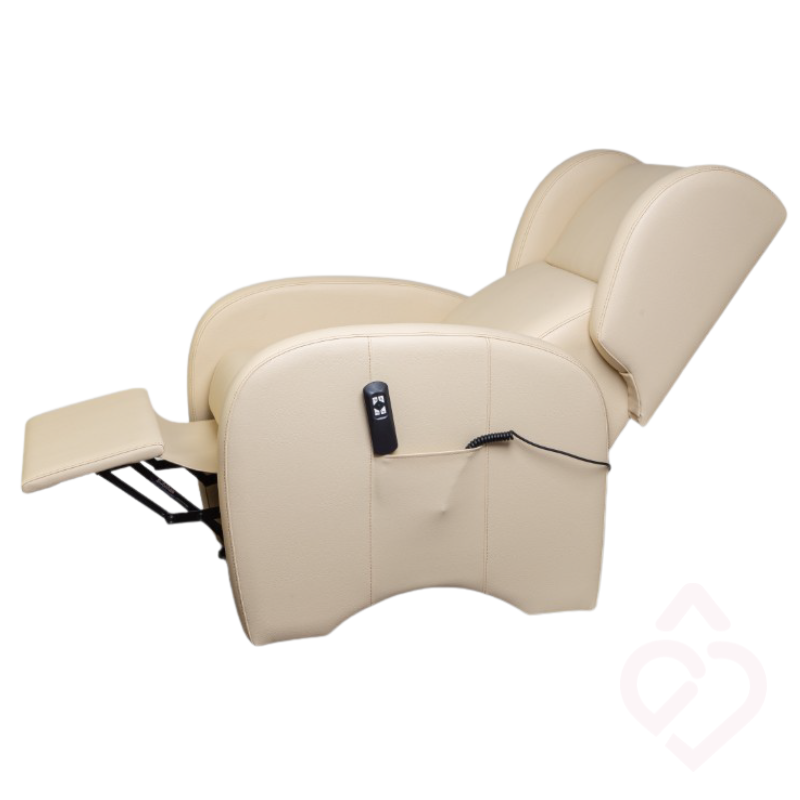 Poltrona Elétrica Bimotor em Pele Sintética – Conforto