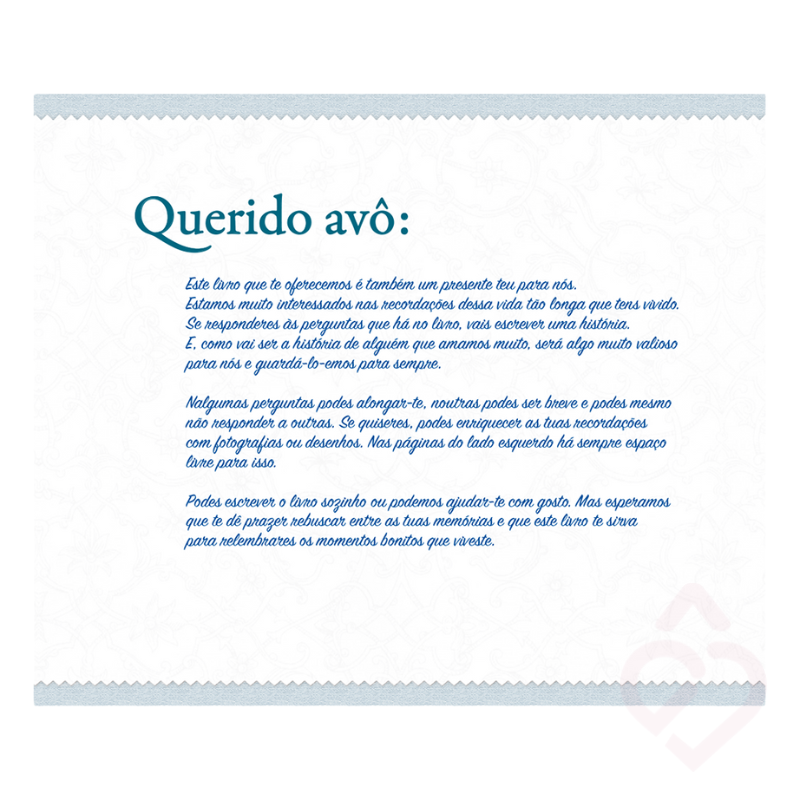Avô, Fala-me de Ti – Um Tesouro de Recordações Familiares