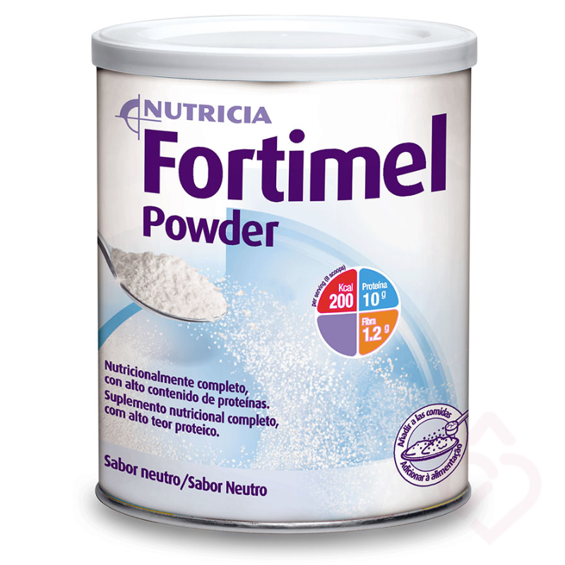 Fortimel Powder - Suplemento nutricional em pó, hiperproteico, com fibra, vitaminas e minerais