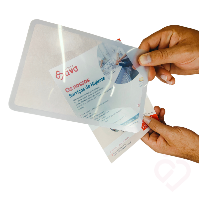 Lupa de Página A5 – Leitura e Trabalho com Conforto