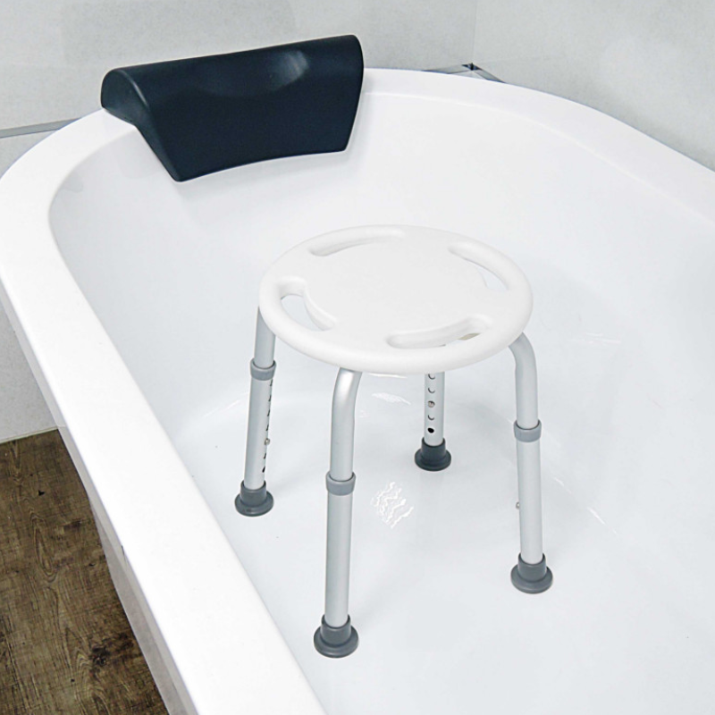 Banco Redondo de Duche – Estável e Ocupa Pouco Espaço