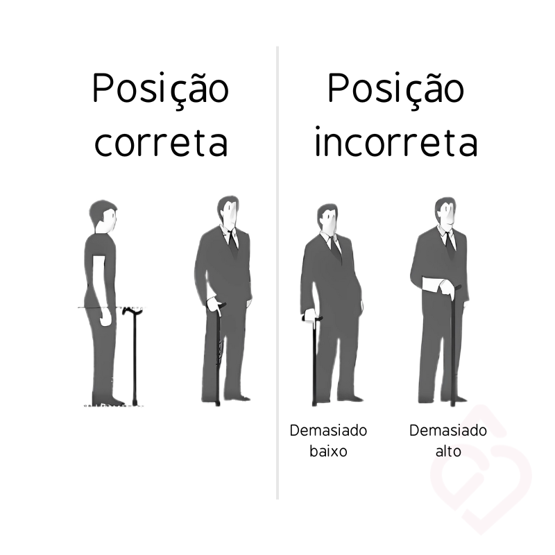 Bengala Dobrável Preta – Leve, Elegante e Resistente