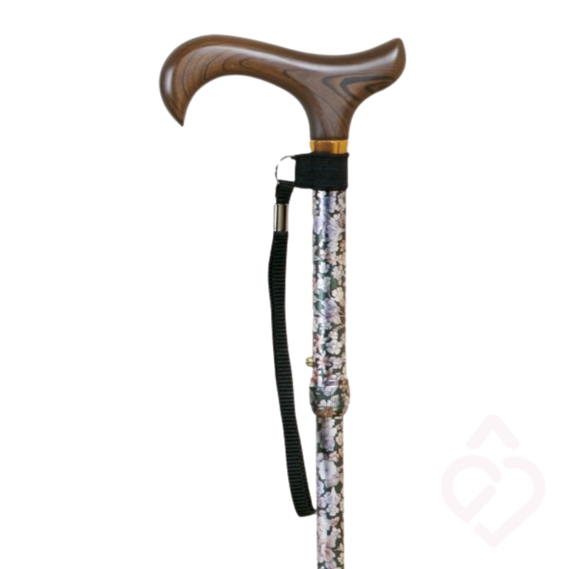 Bengala Dobrável com Flores – Segura, Leve e Estilosa