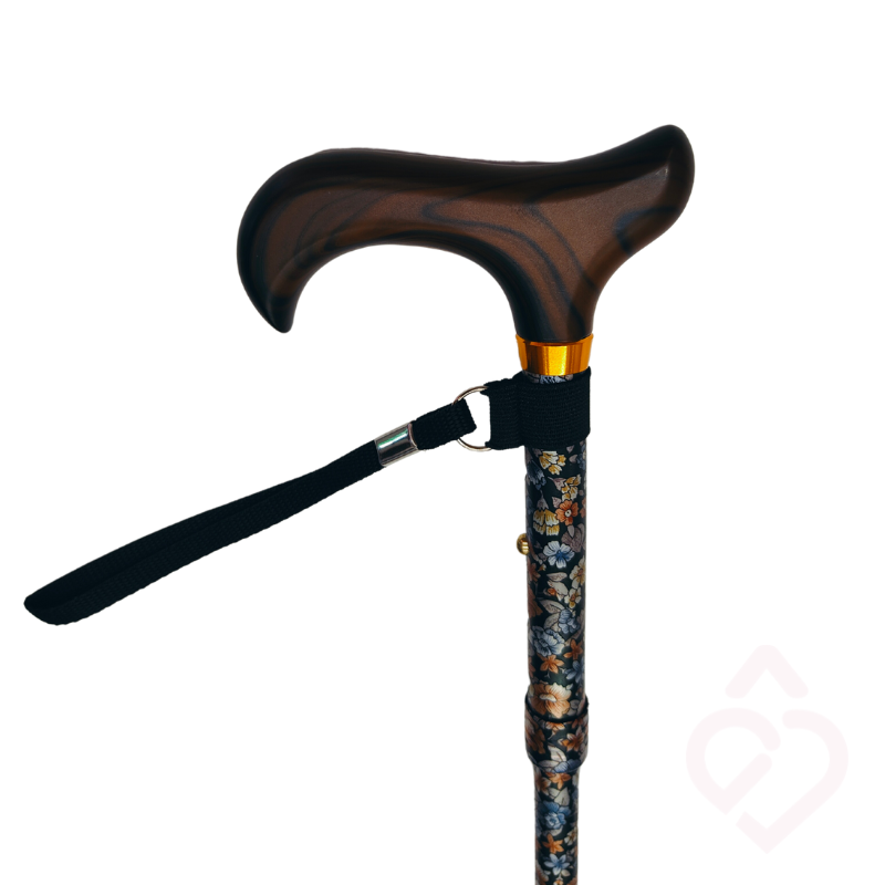 Bengala Dobrável com Flores – Segura, Leve e Estilosa