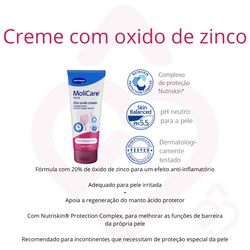 Creme com Óxido de Zinco – Proteção para Incontinência