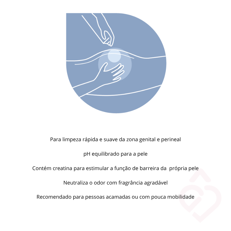 Mousse de Limpeza – Ideal para Incontinência e Pele Sensível