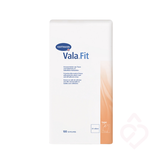 Babetes descartáveis ValaFit Tape com fitas adesivas para proteção durante a alimentação