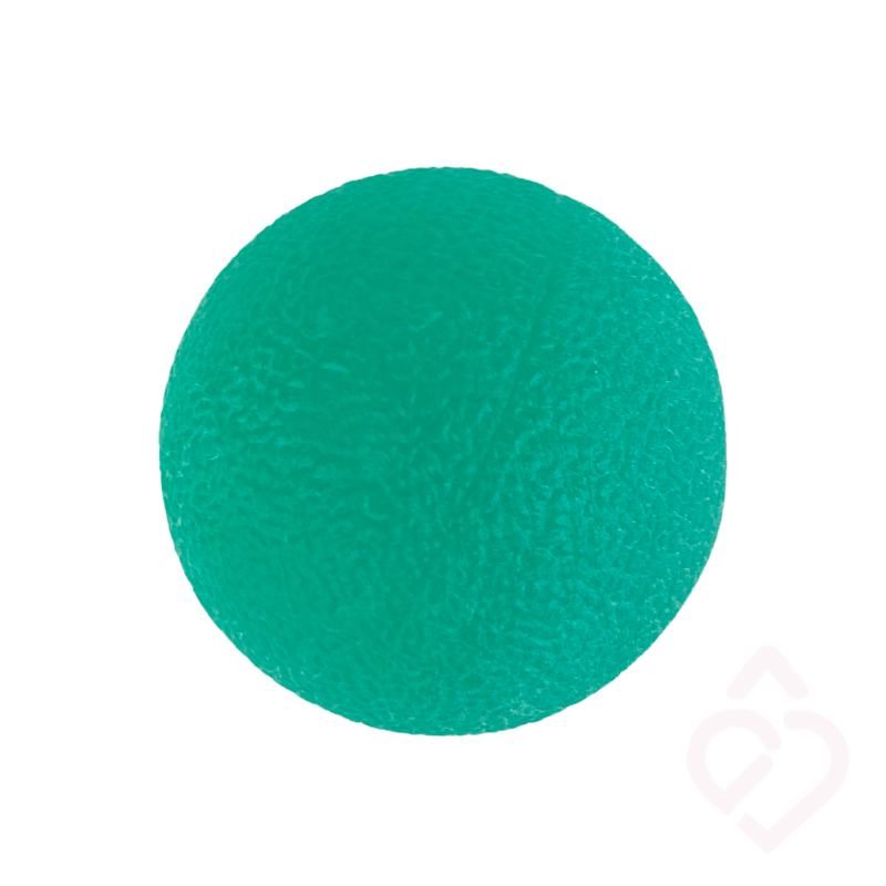 Bola de exercício Medio em gel, indicada para exercitar e fortalecer as mãos e os dedos, ajudando a trabalhar a mobilidade, a destreza e a força de preensão.
