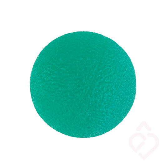 Bola de exercício Medio em gel, indicada para exercitar e fortalecer as mãos e os dedos, ajudando a trabalhar a mobilidade, a destreza e a força de preensão.