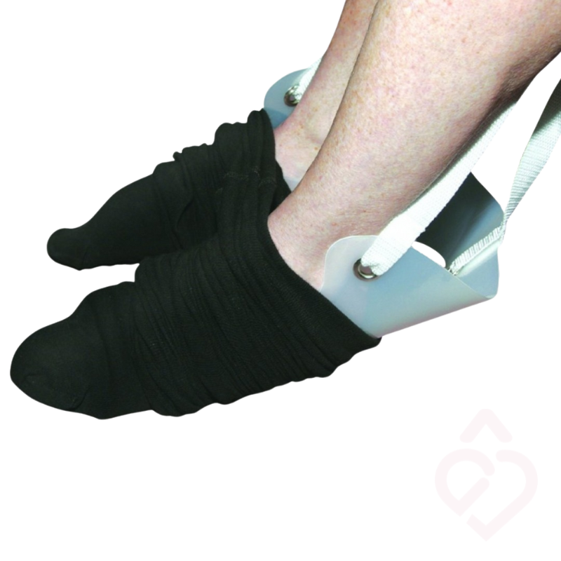 Calçador de collants que ajuda a vestir os collants de forma mais simples e com maior autonomia.