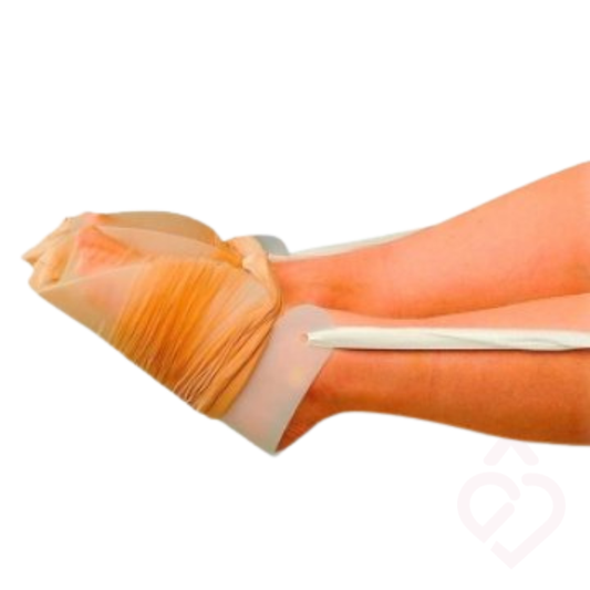 Calçador de collants que ajuda a vestir os collants de forma mais simples e com maior autonomia.