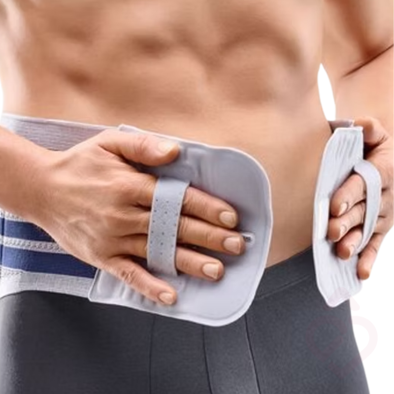 Cinta lombar para homem com ajuste confortável e compressão abdominal
