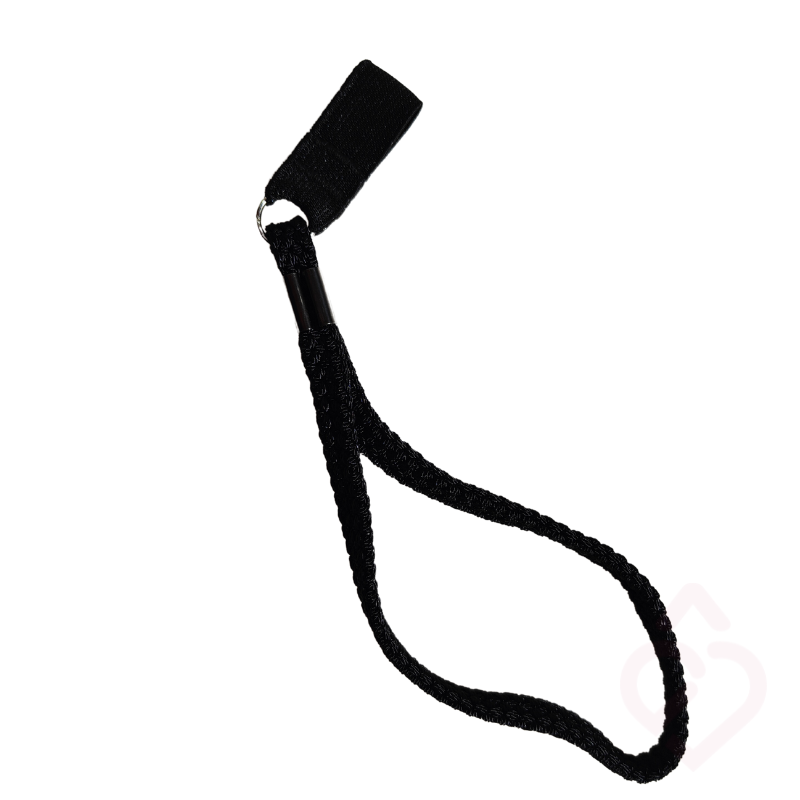 Cordão preto para bengala, para maior segurança e evitar quedas da bengala