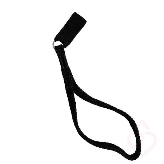 Cordão preto para bengala, para maior segurança e evitar quedas da bengala
