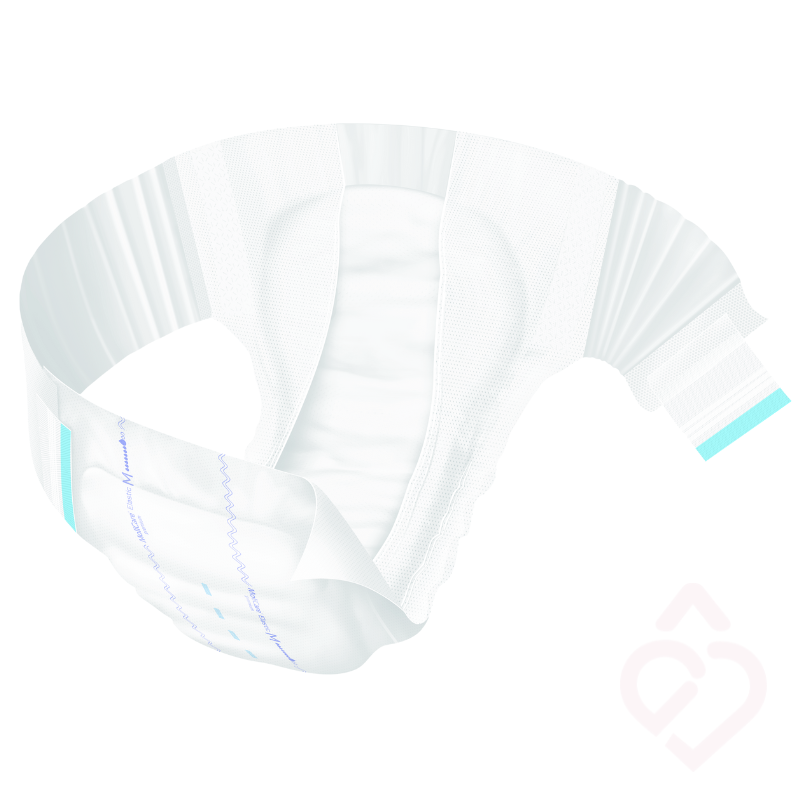 Fralda MoliCare Premium Elastic 8 gotas, tamanho M, com núcleo de elevada absorção e laterais elásticas, proporcionando um ajuste confortável ao corpo, maior liberdade de movimentos e proteção reforçada contra fugas.