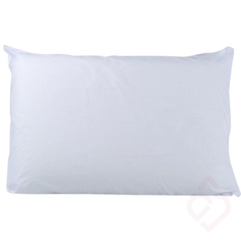 Fronha anti-ácaros branca 60 x 40 cm para proteção da almofada.