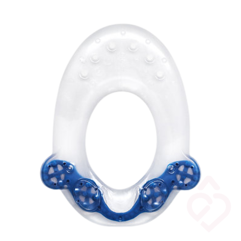 Almofada viscoelástica integrada na joelheira Bauerfeind GenuTrain Titan, concebida para envolver a rótula e ajudar a distribuir a pressão, proporcionando maior estabilidade e conforto ao joelho durante o movimento.