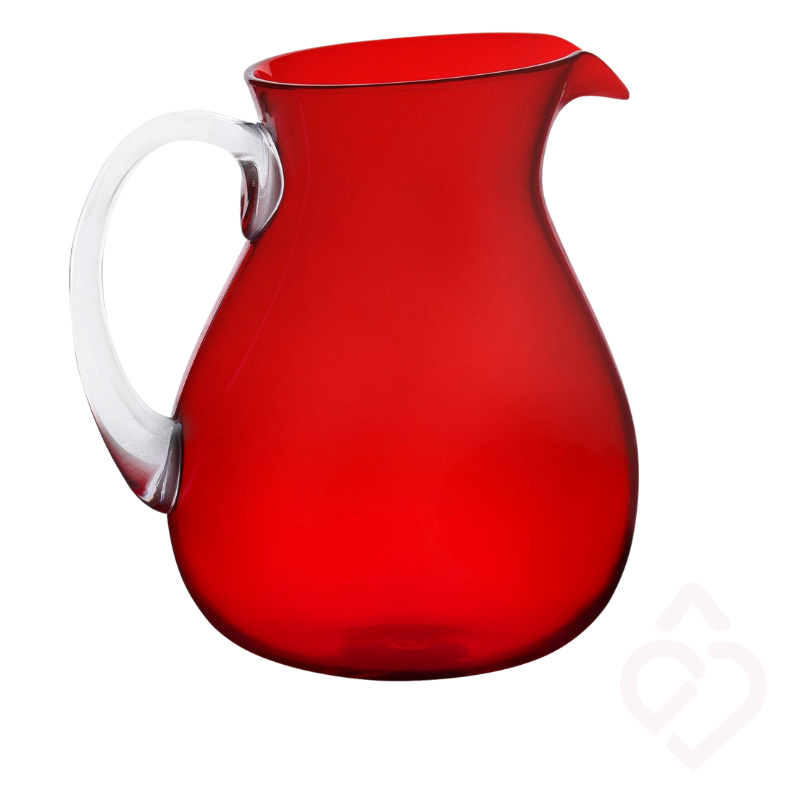 Jarro memento synth 1.6L leve e resistente para utilização diária cor vermelho 