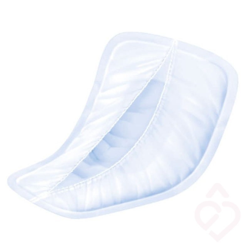 Penso masculino MoliCare Premium MEN Pad 4 gotas, com formato anatómico e zona absorvente, concebido para proporcionar proteção, conforto e discrição nas perdas urinárias.