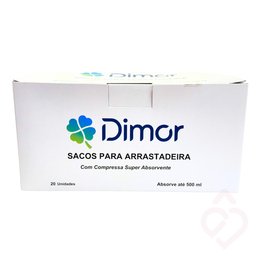 Sacos higiénicos para bacio e arrastadeira com compressa super absorvente para maior higiene e proteção