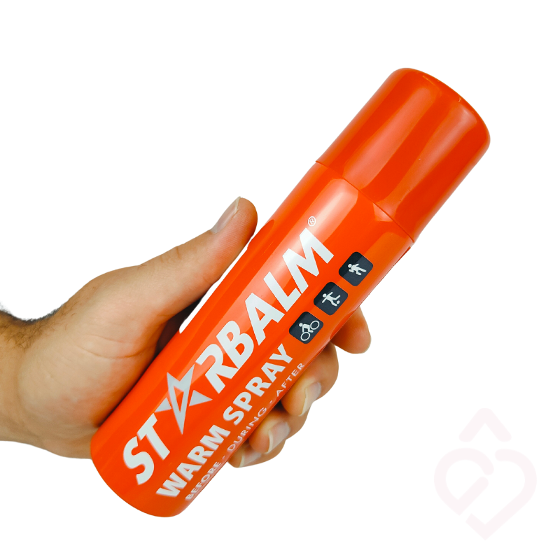Starbalm Warm Spray, spray de calor para preparação muscular antes da atividade física.