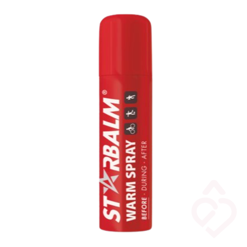 Starbalm Warm Spray, spray de calor para preparação muscular antes da atividade física.