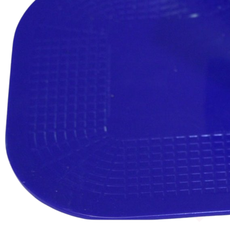 Tapete antiderrapante azul, ajuda a manter a loiça estável durante as refeições