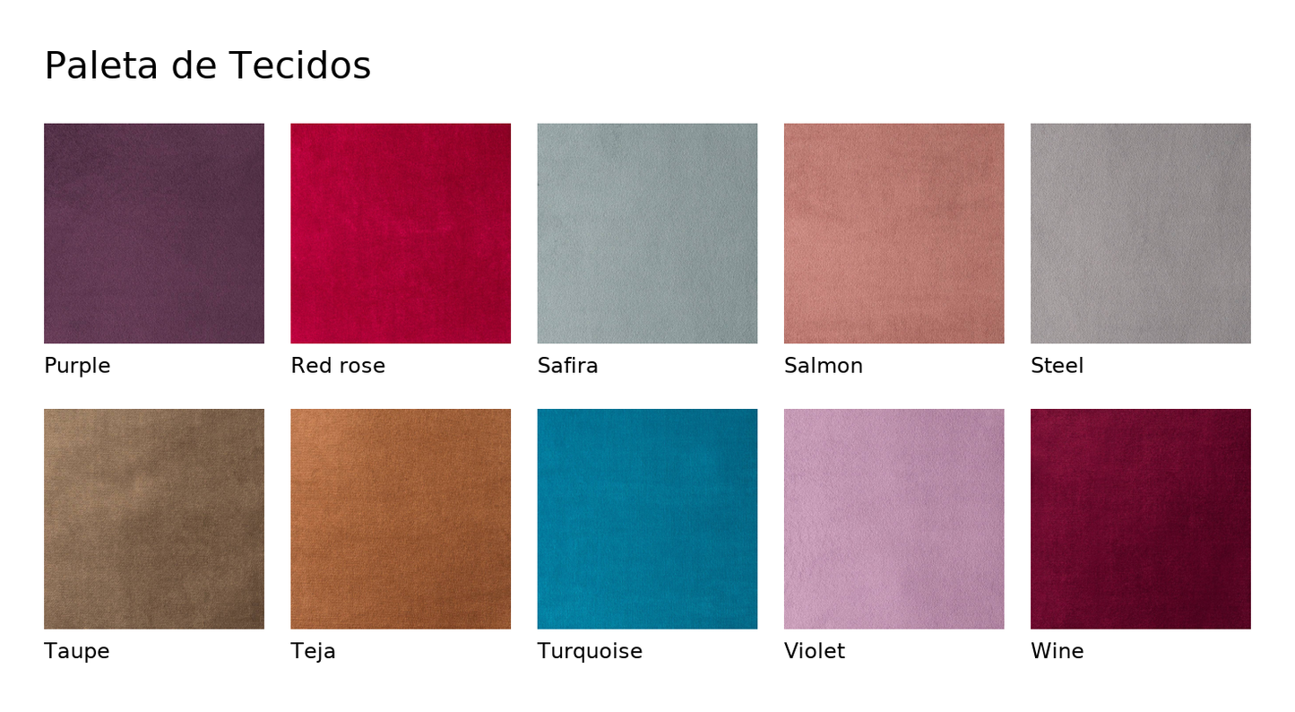 Paleta de cores para cadeirão relax em tecido